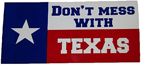 Тексас Не Связывайся С Държавния Флага Броня Стикер Стикер 3,75 x7,5