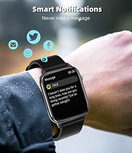 Смарт часовник (Отговор /осъществяване на повикване), 1,68 Фитнес тракер, Умни часовници за Android iPhone с