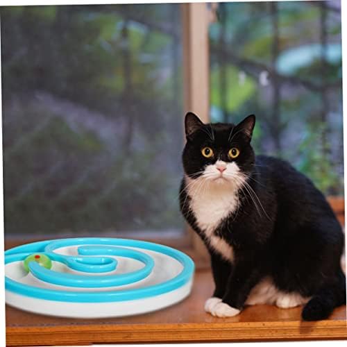 Ipetboom Toy Swing Blue Забавни Закачка Играчки за котки, Творчески Движат Забавни Умствени Интерактивни Въртящи