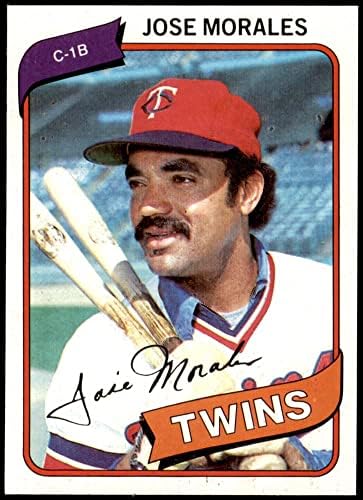 1980 Topps 218 Хосе Моралес Миннесотские близнаци (бейзболна картичка) NM / MT Близнаци