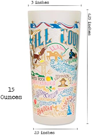 Чаша за пиене Catstudio Hill Country | Рисунка, Вдъхновена от географията, Отпечатана на Матирана чаша
