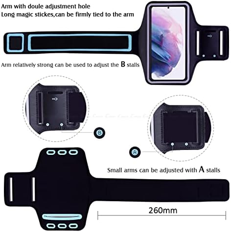 Калъф за Galaxy A20, Водоустойчив Калъф за спортни ленти за бягане във фитнеса с Зарядно кабел за Samsung A20