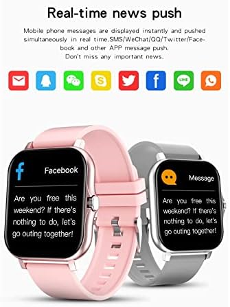 Y40047 Смарт часовници 1 69 Full Screentouch За Мъже И Жени Атлетик Фитнес Smartwatch на Сърдечния Ритъм Bluetooth