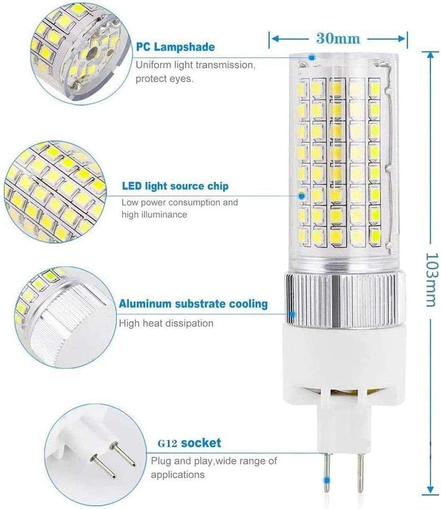INKIB Топло Бяло 3000 До G12 LED 20 Watt Led G12 Основни Лампа Ac 85-277 В G12 Двухконтактный Основен лампа