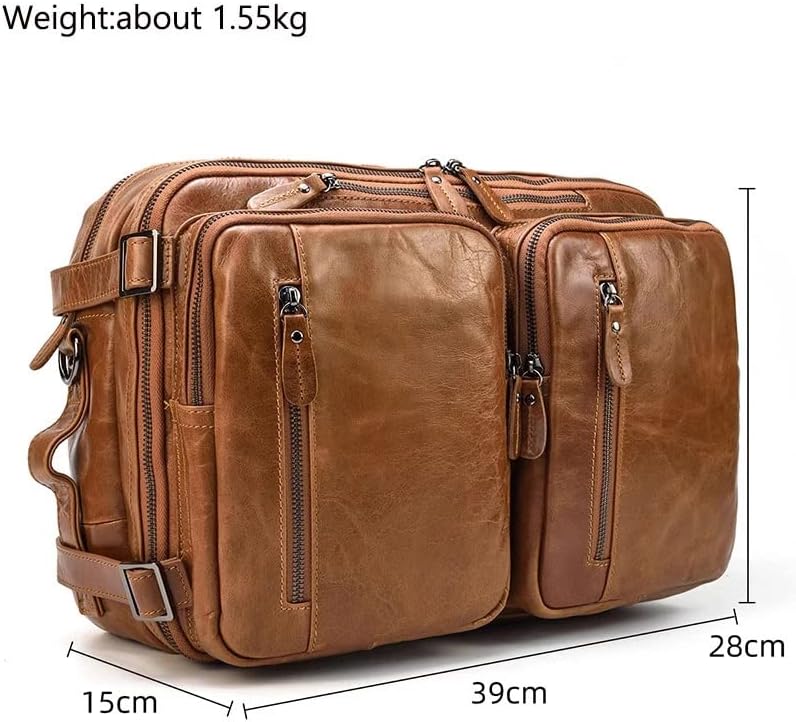 n/a Мъжки Бизнес Куфарче От Мека Кожа, Мъжки чанти За лаптоп, Многофункционална Чанта През рамо, Мъжки чанти