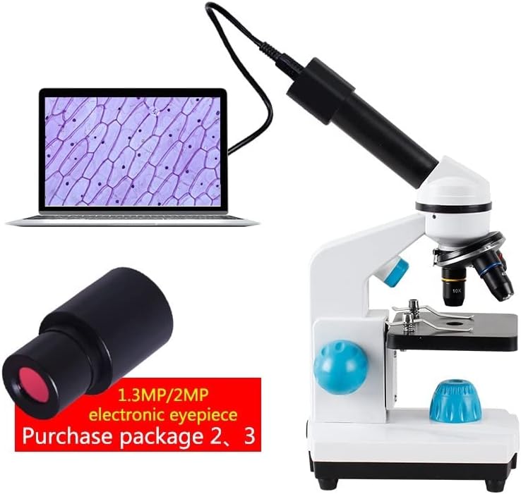 Аксесоари за микроскоп 2000x Биологичен микроскоп, 13 бр Аксесоари + Електронен окуляр Лабораторни консумативи за микроскоп (Цвят: опаковка от 3)