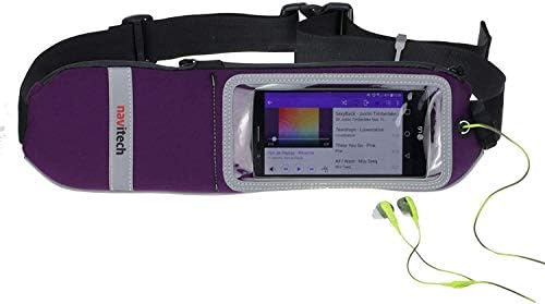 Водоустойчив колан за джогинг Navitech Purple за вашия мобилен телефон е Съвместим със сгъваем смартфон на ZTE