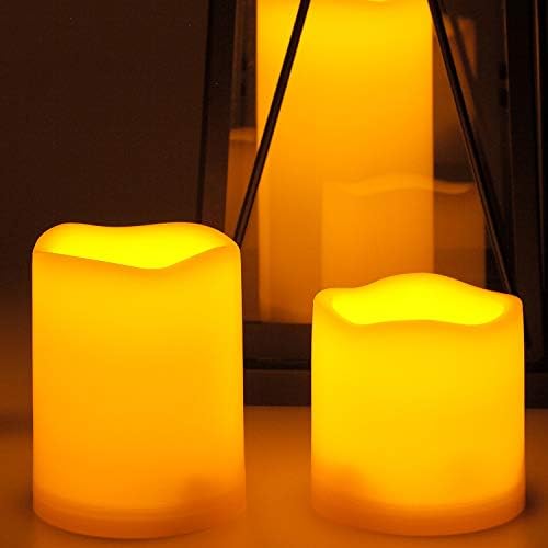 2 Опаковки Led Беспламенных Свещи на Колумб, Водоустойчив Уличен Комплект Свещи за Батерии с Функция 24-Часов