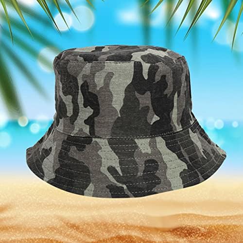 Черна шапка, Мъжки и Дамски Летни Мода Ежедневни Солнцезащитная Сянка Go Out to Jean Bucket Hats за тийнейджъри