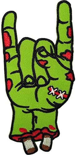 Нашивка за ръце Зомбита Желязна Пришитая На една Чанта За Дрехи С Бродерия, Апликация, Че Иконата