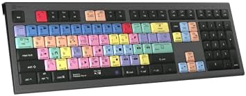 Клавиатура Logickeyboard, разработена за Premiere Pro CC, съвместима с клавиатура macOS - ASTRA с подсветка # LKB-PPROCC-A2M-US