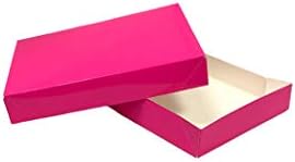 MagicWater Supply Ярко-Розови Декоративни Подаръчни Кутии за Дрехи, с Капак за Дрехи и подаръци 11x8,5x1,75