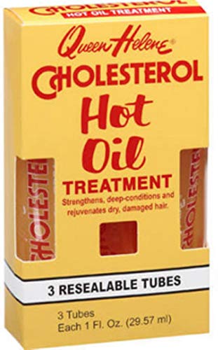Para Laboratories Работа с горещо масло за холестерол Queen Helene в Закрывающихся епруветки, 3 - 1 ет. унция (29,57 мл) в епруветки