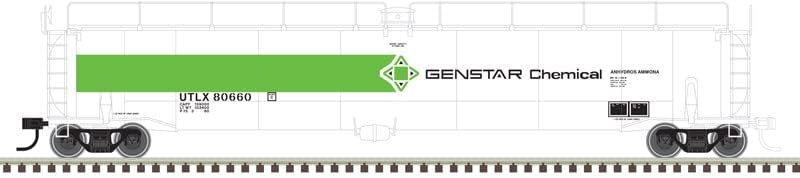 Автоцистерна на 33 000 литра в мащаб Atlas O (двухрельсовая) Genstar Chemicals 80660