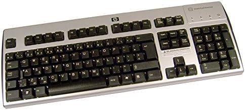 Клавиатура HP Dutch Smartcard USB JB Keyboard 434822-334 CCID Черно-Сребриста Клавиатура