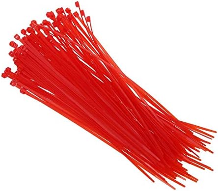 100-1000 Парчета Професионални Кабелни Основи Кабелни Превръзки 4,8x350 мм, 100 Броя червени