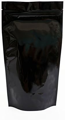 Черни дамски чанти-влакчета от mylar, калъфи с цип, 6,5 X 11,5 X 3.5 инча (16 унция), 100 бр.
