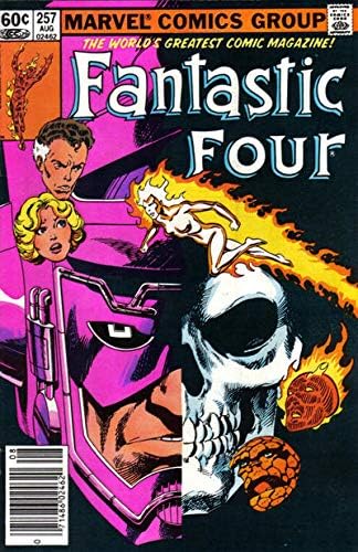 Фантастичната четворка (Том 1) 257 (Newsstand) VF; Комиксите на Marvel | Джон Бърн Галактус
