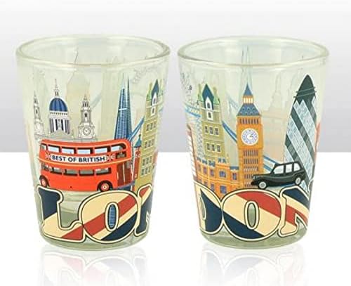 Чаша за текила Elgate London Union Jack & Skyline Single Shot Glass