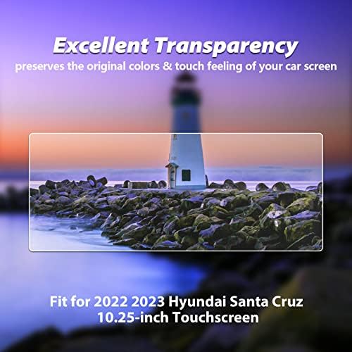 LUWU за Hyundai Santa Cruz Защитно фолио за екрана 2023 10 инча, за пикап на Santa Cruz 2023 Защитно фолио за