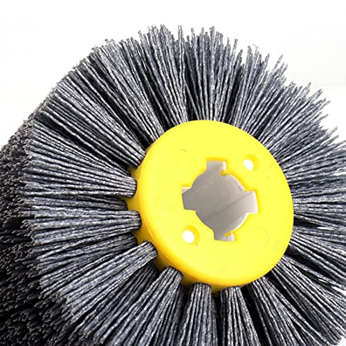 Абразивная карета перална четка за волочильного кръг от найлон 120 мм x 100 мм на Плоски и Неравни повърхности