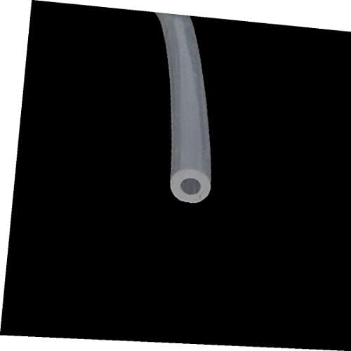 X-DREE Тръба от термостойкой силиконов каучук с диаметър от 2 мм и широчина 4 мм, Маркуч, прозрачна тръба с